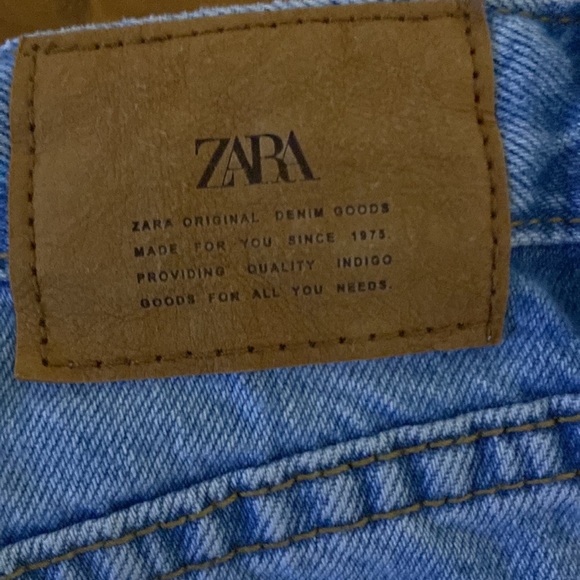 Zara Wide Leg Denim Jeans Size 9 - Picture 9 of 15